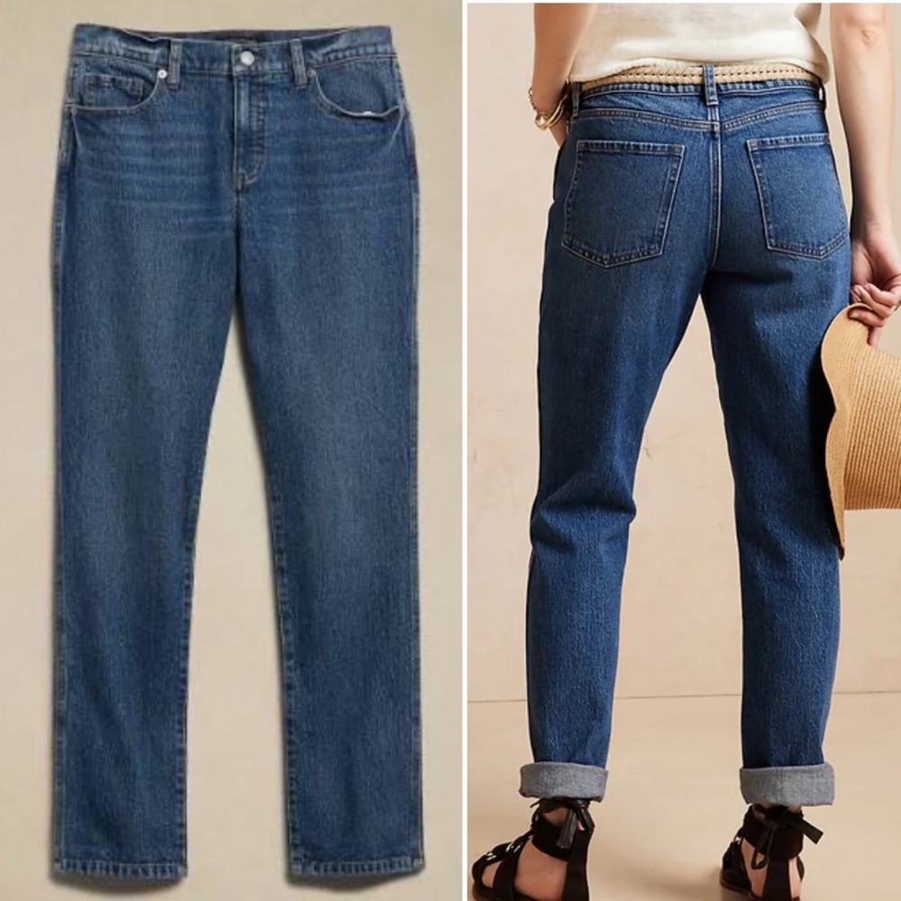 Banana Republic Medium Blue Denim Slouch Jean Size 25 / 0 Petite